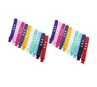 TOYZFRIENDY 50pcs Silicone Cable Organizer with Adjustable Wrap Straps Multi-Color Cord Management Holders for USB Headphones Chargers and Computer Wires Compact Household Wire Clips for Tidy