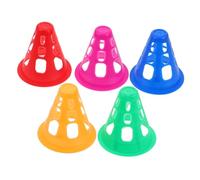 TOYZFRIENDY 50pcs Soft Roller Skating Cones Color Multipurpose Practice Markers for Safety Training Road and Sports Markers for Parks Schools Community Use