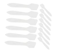 TOYZFRIENDY 50pcs Transparent Plastic Cosmetic Spatula Makeup Scoops for Facial Cream Mask Application Beauty Tool for Skincare and Lotion Mixing