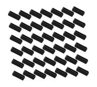 TOYZFRIENDY 50pcs Watch Loop Retainers Silicone Band Clips Replacement Strap Loops Sport Watch Bands Black