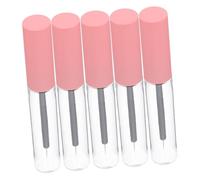 TOYZFRIENDY 5pcs 10ml Pink Cap Eyeliner Tubes Eyelash Extension Liquid Bottles DIY Refillable Containers for Makeup Storage and Travel