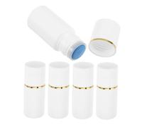TOYZFRIENDY 5pcs 20ml Refillable Cosmetic Sponge Applicator Bottles with Non-woven Sponge Head for Essential Oil, Hair Oil Dispenser, Liquid Dauber Container for Beauty and Personal Care