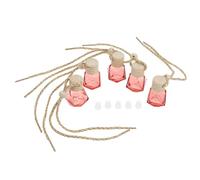 TOYZFRIENDY 5Pcs 8Ml Car Hanging Perfume Bottle Pendant with Red String, Empty Essential Oil Diffuser for Car Interior, Portable Air Freshener to Remove Odours and Enhance Driving Random Color
