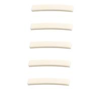 TOYZFRIENDY 5pcs Curved Bone Guitar Nut Blank Ox Bone Electric Acoustic Replacement Accessories for Vintage Instruments Tone Sustain Upgrade