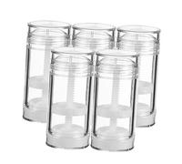 TOYZFRIENDY 5pcs Empty Container Plastic Aroma Containers Paste Bottles for Homemade Skincare Empty Deodorant Bottles for Bathroom Use