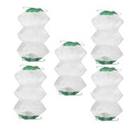 TOYZFRIENDY 5pcs Gas Lamp Mantles Lantern Covers with Double Iron Clips for Outdoor Camping Polyester Mesh Compatible with Various Lanterns