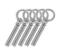 TOYZFRIENDY 5pcs Heavy Duty Stainless Steel Dog Ground Stakes Outdoor Tie Out Anchors for Dogs with Pointed Heads for Secure Leash Fixing Soil