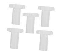 TOYZFRIENDY 5PCS Leakproof Drain Plug Replacement Screw Caps for Freezer Cooler Refrigerator Low Temperature Resistant Plastic Round Hole Stoppers for Water Leakage Prevention and Hygienic