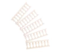 TOYZFRIENDY 5pcs Miniature Fence for Micro Landscape Detailed Mini Garden Decor Dollhouse Railing Accessories for Model Village and Fairy Garden Scenes