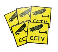 TOYZFRIENDY 5pcs No Trespassing Video Warning Signs High Definition Security Stickers for Private Property Outdoor Indoor Use Cctv Monitoring Alerts for Offices Parks and More