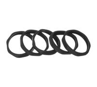 TOYZFRIENDY 5pcs Non-slip Microphone Protection Rings Black Plastic Anti-roll Shockproof Mic Accessories for Handheld Microphones in Live Performance and Recording