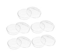 TOYZFRIENDY 5pcs Petri Dishes with Lids Culture Dish Science Laboratory Microbiology Chemistry Transparent