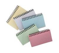 TOYZFRIENDY 5Pcs Small Spiral Notepad with Tearable Lined Pages Portable Pocket Writing Pads for Daily Notes To-do Lists and Handwriting Practice Creative Design for Office School and Home Use
