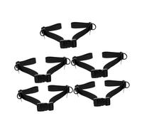 TOYZFRIENDY 5pcs Thickened Fixed Strap Outdoor Multi-purpose Binding Strap Equipment Elastic Extender Chain Buckle Luggage Luggage for Suitcases Webbing Buckle Black
