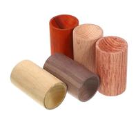 TOYZFRIENDY 5Pcs Wooden Aromatherapy Diffuser for Car and Home Mini Essential Oil Diffused Wood with Smooth Surface Lightweight Portable Natural Wood Diffusers for Vehicle Air Freshening