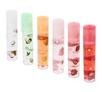 TOYZFRIENDY 6 Pcs Fruit-flavored Moisturizing Lip Gloss Set with Shine Hydrating Lip Pomades for Multi-color Balm Collection
