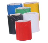 TOYZFRIENDY 6 Rolls Classroom Bulletin Board Borders Wear Resistant Decorative Trim with Wave Pattern Multi Color Blue Yellow Green Red White Black Each for School Displays Party and