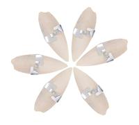 TOYZFRIENDY 6 Set Bird Cuttlebone with Metal Holders for Parrots and Small Pets Natural Calcium and Mineral Chew for Beak Grinding and Dental Health Molar Bite for Cage Use