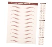 TOYZFRIENDY 6 Sheets Simulated Eyebrow Stickers Peel off Water Transfer Self Adhesive Eyebrow Decals for Women Makeup