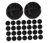 TOYZFRIENDY 60pcs Bio Balls Filter Media for Aquarium and Reusable Biological Filtration Balls for Household Pool and Fish Tank Water Purification Advanced Porous Structure for Stable