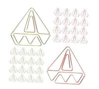 TOYZFRIENDY 60pcs Colored Paper Clips Mini Metal Bookmarks for Students Teachers Workers Iron Clips for Organizing Files Documents Journals Shiny Rose Gold and Gold Multipurpose Paper Organize