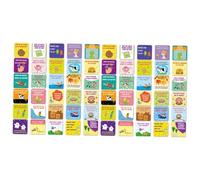 TOYZFRIENDY 60pcs Lunchbox Joke Cards with Cute Cartoon Questions Mini Encouragement Notes for School Lunch Bags Paperboard Fun Educational Activity for Boys