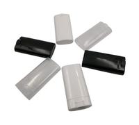 TOYZFRIENDY 6pcs 15g Oval Flat Lip Gloss Tubes Empty Lip Balm Containers with Caps Portable DIY Lipstick Tubes for Travel and Personal Care Random Color