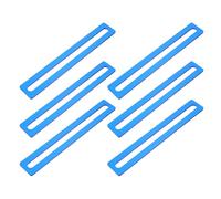 TOYZFRIENDY 6pcs Blue Reading Guide Strips for Dyslexia Overlay Bookmark Rulers for Reading Tracking and Teachers