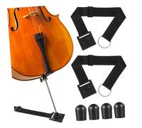 TOYZFRIENDY 6Pcs Cello Anti-skid Endpin Anchor Strap with Rubber Tip Floor Protectors Adjustable Polyester Strap for Stable Double Bass Slip Prevention and Scratch Resistance