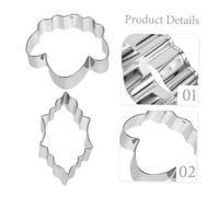 TOYZFRIENDY 6pcs Cookie Mold Baking Cookies Fondant Mold Cutters Number Cutter Decorating Shapes Biscuit Lantern Tools Tool