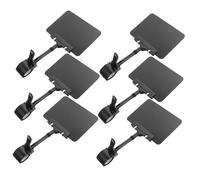 TOYZFRIENDY 6Pcs Erasable Price Boards PVC Black Chalkboard Labels for Supermarkets Retail Stores Reusable Display Tags for Product Pricing and Information