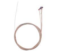 TOYZFRIENDY 6pcs Folk Guitar Strings Pack Acoustic Replacement Strings Phosphor for Fingerpicking and Bending Long Sustain Bright Tone Suitable for Acoustic Guitars