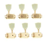 TOYZFRIENDY 6Pcs Gold Folk Guitar Tuning Pegs Lr Steel Keys Replacement for Acoustic Electric String Maintenance