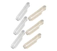TOYZFRIENDY 6pcs Hair Volumizing Roller Clips for Bangs and Roots Non-damaging Hair Styling Tools for Women with Sparkling Gold and Silver Clips