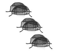 TOYZFRIENDY 6pcs High Elasticity Black Mesh Dome Wig Caps 13x4 Inch Stretch Hair Nets for Wig Styling, Invisible Hair Stocking Caps Suitable for Cosplay and Daily Wear