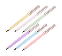 TOYZFRIENDY 6PCS Inkless Everlasting Pencil with Eraser Break-resistant Lead Ergonomic Lightweight Design for Writing Drawing Sketching Coloring Reusable Colored Pencils for Students Artists