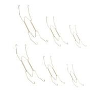 TOYZFRIENDY 6pcs Invisible Wall Plate Hangers Spring Wire Holders for Ceramic and Decorative Plates Protective Scratch-Resistant Hooks with Fit for Home Display and Multifunctional Hanging
