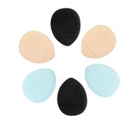 TOYZFRIENDY 6pcs Mini Cosmetic Cushion Powder Puff Portable Dual-use Makeup Sponge for Wet and Dry Application Soft Facial Powder for and Washable