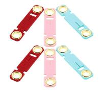 TOYZFRIENDY 6Pcs Parrot Leg Bands for Small Birds and Parakeets, Comfortable Adjustable Bird Foot Rings with Soft Leather for Training and Daily Use, Red Pink Blue, Size 4