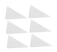 TOYZFRIENDY 6pcs Plastic Triangle Corner Protectors for Foosball Table Edges Stable Table Football Replacement Parts for Enhanced Gameplay Side Edge Covers for Social Game Nights