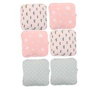 TOYZFRIENDY 6pcs Portable Menstrual Pad Storage Bag Cotton Cloth Sanitary Napkin Organizer for Women Travel School Elegant Period Pouch with Ample Space and Confidential Design