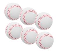 TOYZFRIENDY 6pcs PU Soft Training Baseballs for Teenagers Lightweight Indoor Practice Balls Safe Sponge Material for Youth Players and Beginners