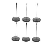 TOYZFRIENDY 6pcs Receipt Holder Spike for Desk Silver Bill Fork Ticket Stabber for Restaurant Office Cafe Food Order Chef Ticket Organizer for Efficient Invoice Management