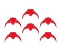 TOYZFRIENDY 6pcs Red Plastic Nut Opening Clips Melon Pliers Sheller Set for Pine Nut and Pumpkin Seed Peeling, Multipurpose Kitchen Gadget Suitable for Home Use