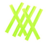 TOYZFRIENDY 6pcs Reflective Snap Wrist Bands High Visibility Reflector Strips with Plate Insert for Cycling Running Outdoor Night Sports Safety Random Color