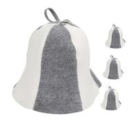 TOYZFRIENDY 6pcs Reusable Felt Sauna Hat for Men and Women Water Absorbent Bath Caps with Stylish Simple Design Lightweight and Shower Accessories for Sauna and Bathhouse Use