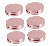 TOYZFRIENDY 6pcs Rose Gold Eyelash Case Organizer with Mirror Empty Lash Holder Storage Box for Women and Easy Open False Eyelash Container to Keep Lashes Shaped and Neat Travel-Friendly