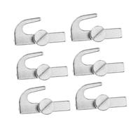 TOYZFRIENDY 6pcs Stainless Steel Metal Picture Hangers Heavy Duty Wire Rope Hooks for Hanging Pants Paintings Home Office Wall Decoration Non-Trace