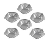 TOYZFRIENDY 6pcs Star-Shaped Cake Mold Anodized Baking Pans for Pudding Jelly DIY Desserts Non-Toxic Easy Demould Bakeware Kitchen Tool