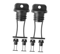 TOYZFRIENDY 6pcs Threaded Drain Plugs Kit for Kayak Canoe Boat Black Plastic Bungs Leak Prevention for Fishing River and Ocean Use